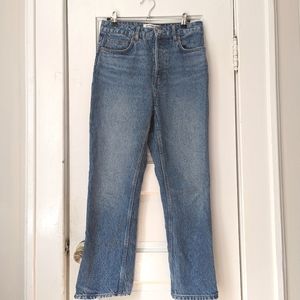Reformation Jeans Cynthia High Rise Straight Crop 26"